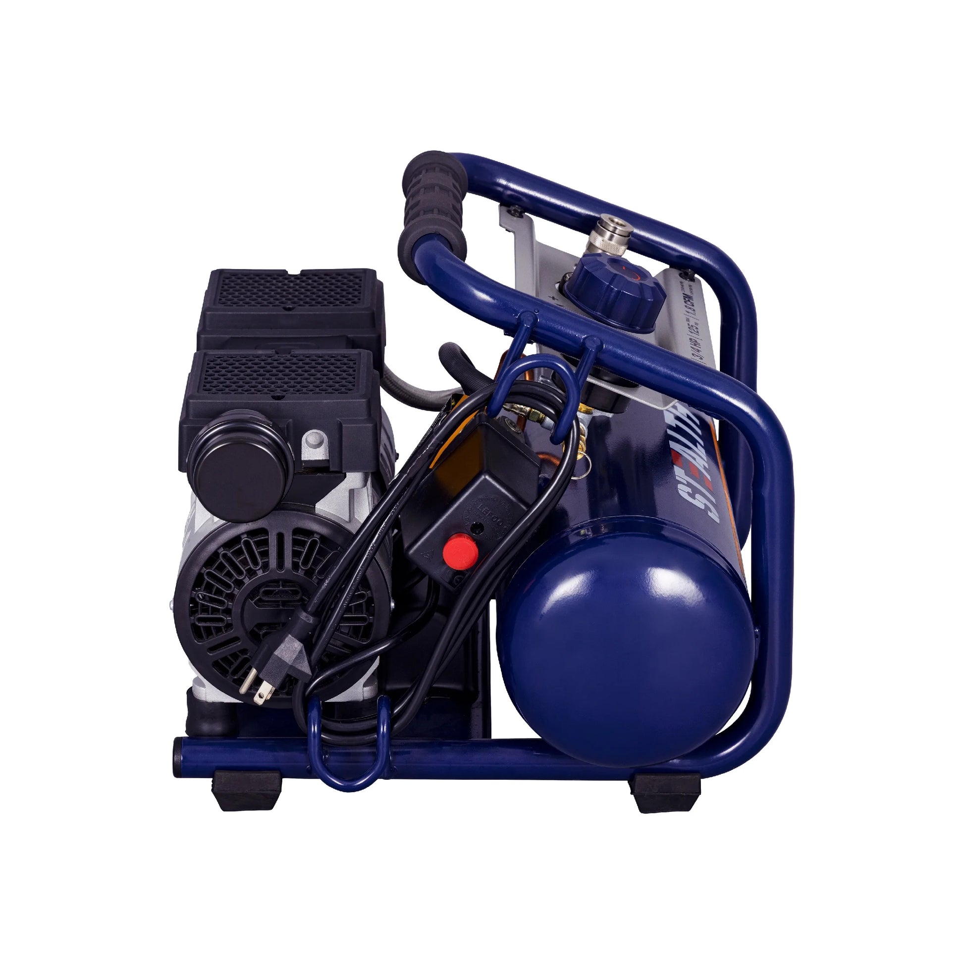 Stealth Ultra Quiet 2 Gallon 125 PSI Portable Electric Oil-Free Air Compressor, Professional Series