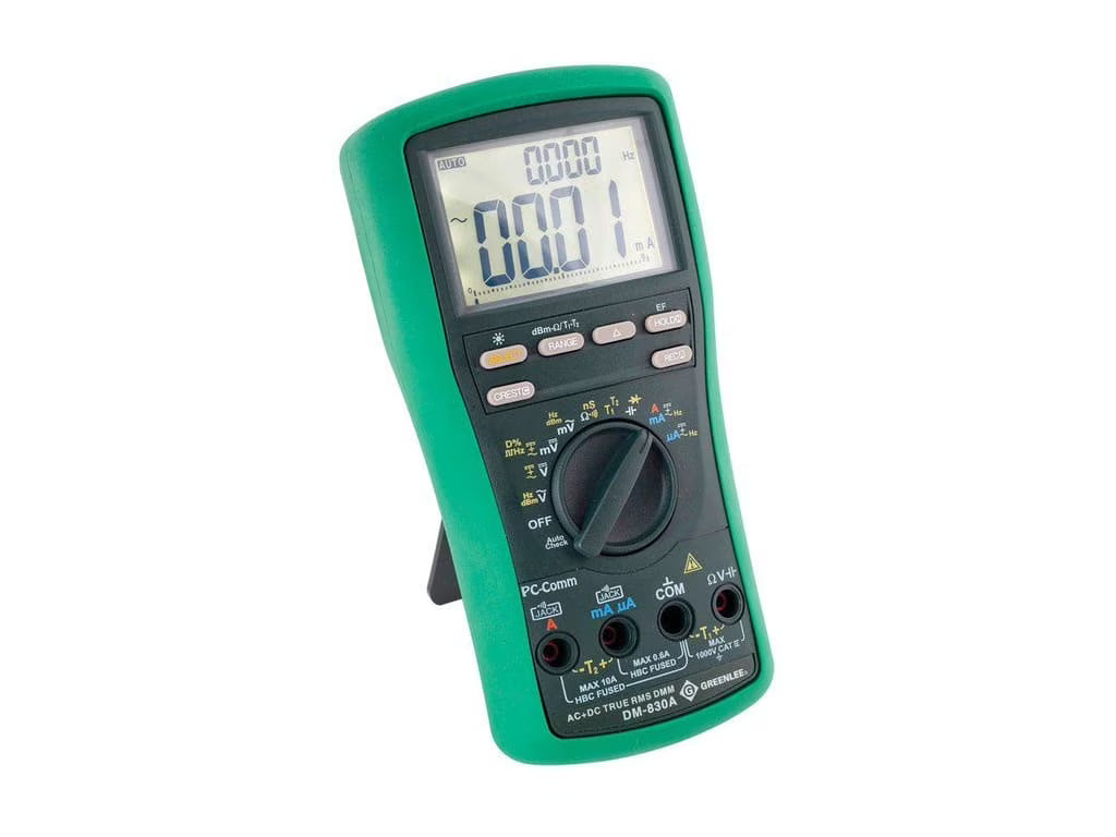 Greenlee DM-830A Digital Multimeter - TRMS, AC/DC, Dual Temp