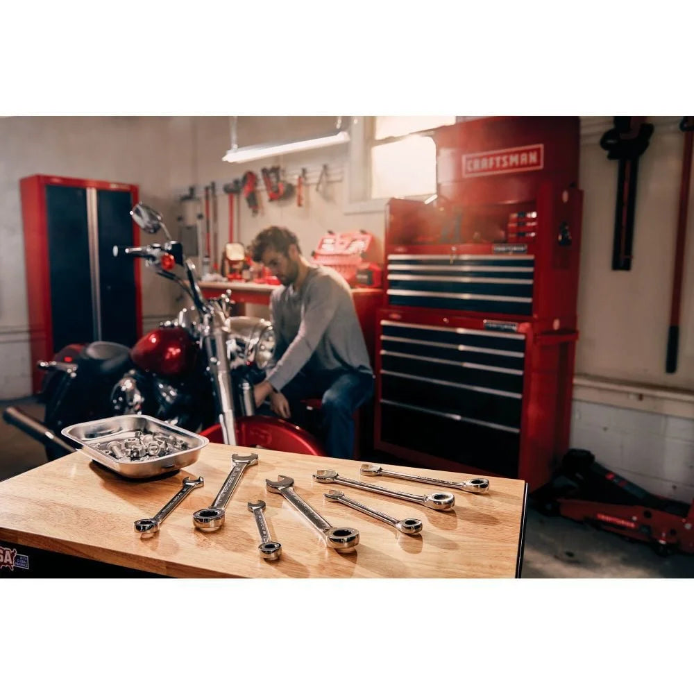 Craftsman Sae Reversible Ratcheting Wrench Set, 7 Piece