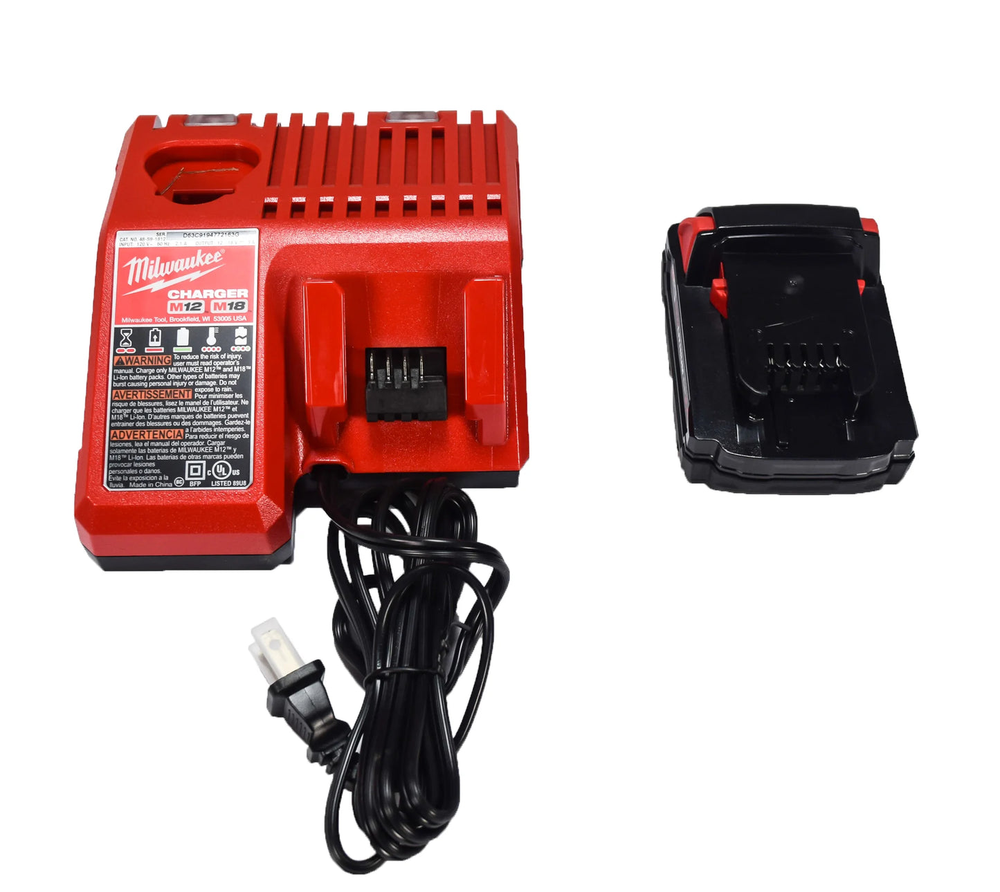 Milwaukee M18 Lithium-Ion Brushless Cordless 1/4" Hex Impact Kit 2850-21P