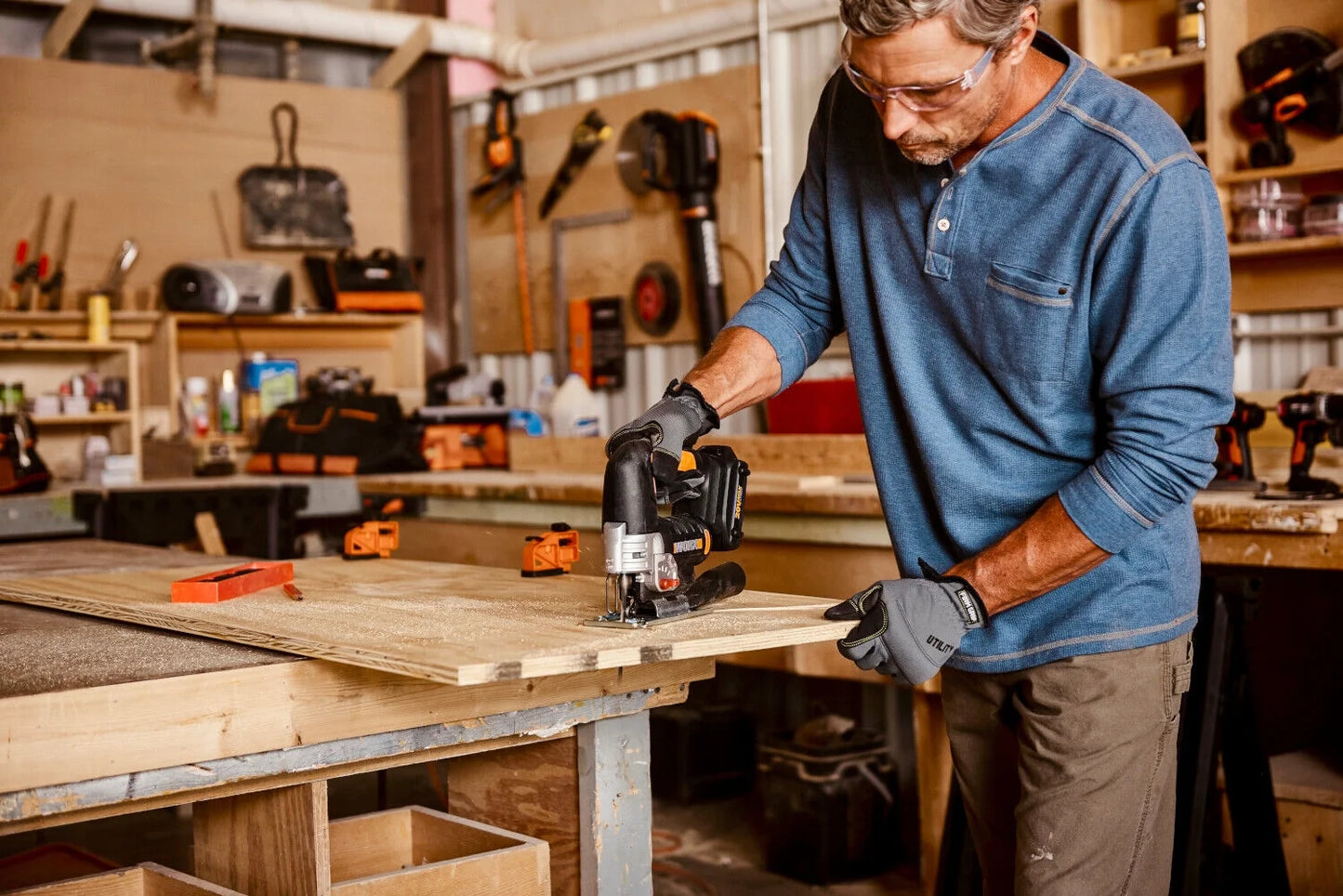 Worx WX543L.9 20V Power Share Cordless Jigsaw (No Battery and Charger Included - Tool Only)