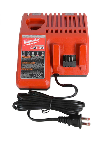 Milwaukee M18 Cordless 18V 4-Tool Kit (Drill/Driver, Hackzall, Impact Driver, Light) 2695-24 with (2) 3Ah Batteries, Charger, & Tool Bag