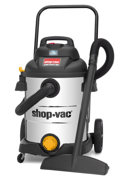 Shop-Vac 12 Gallon 6.5 Peak HP Wet Dry Contractor Series Stainless Steel Vacuum, Model 9627706