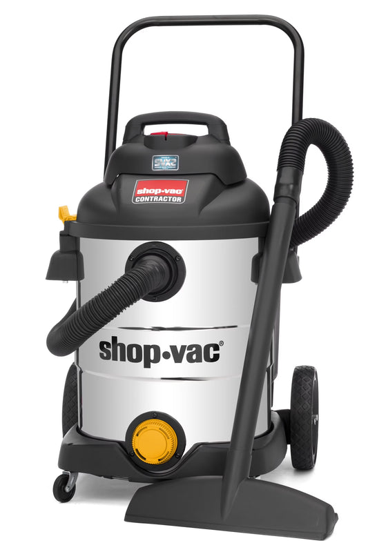 Shop-Vac 12 Gallon 6.5 Peak HP Wet Dry Contractor Series Stainless Steel Vacuum, Model 9627706