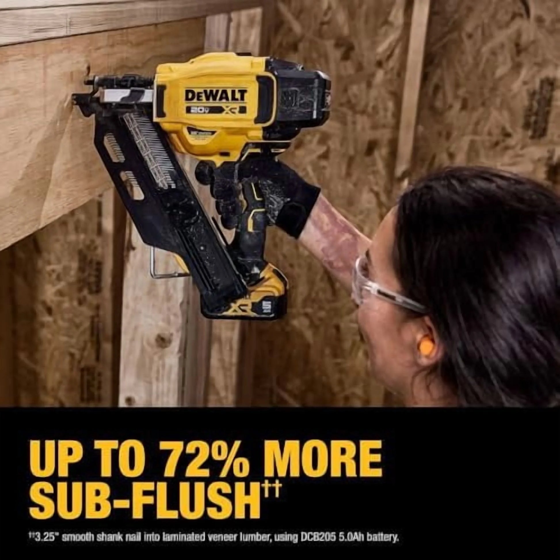 Dewalt DCN930P1 20V MAX Brushless Lithium-Ion 30-Degree Cordless Paper Tape Framing Nailer Kit 5 Ah