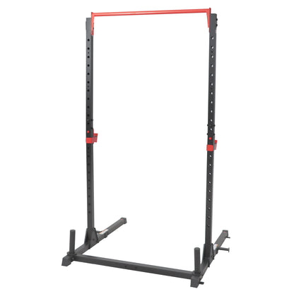 Sunny Health & Fitness Essential 800-lb High Capacity Power Rack Cage with Weight Plate Storage & Adjustable J-Hooks - SF-XF920063