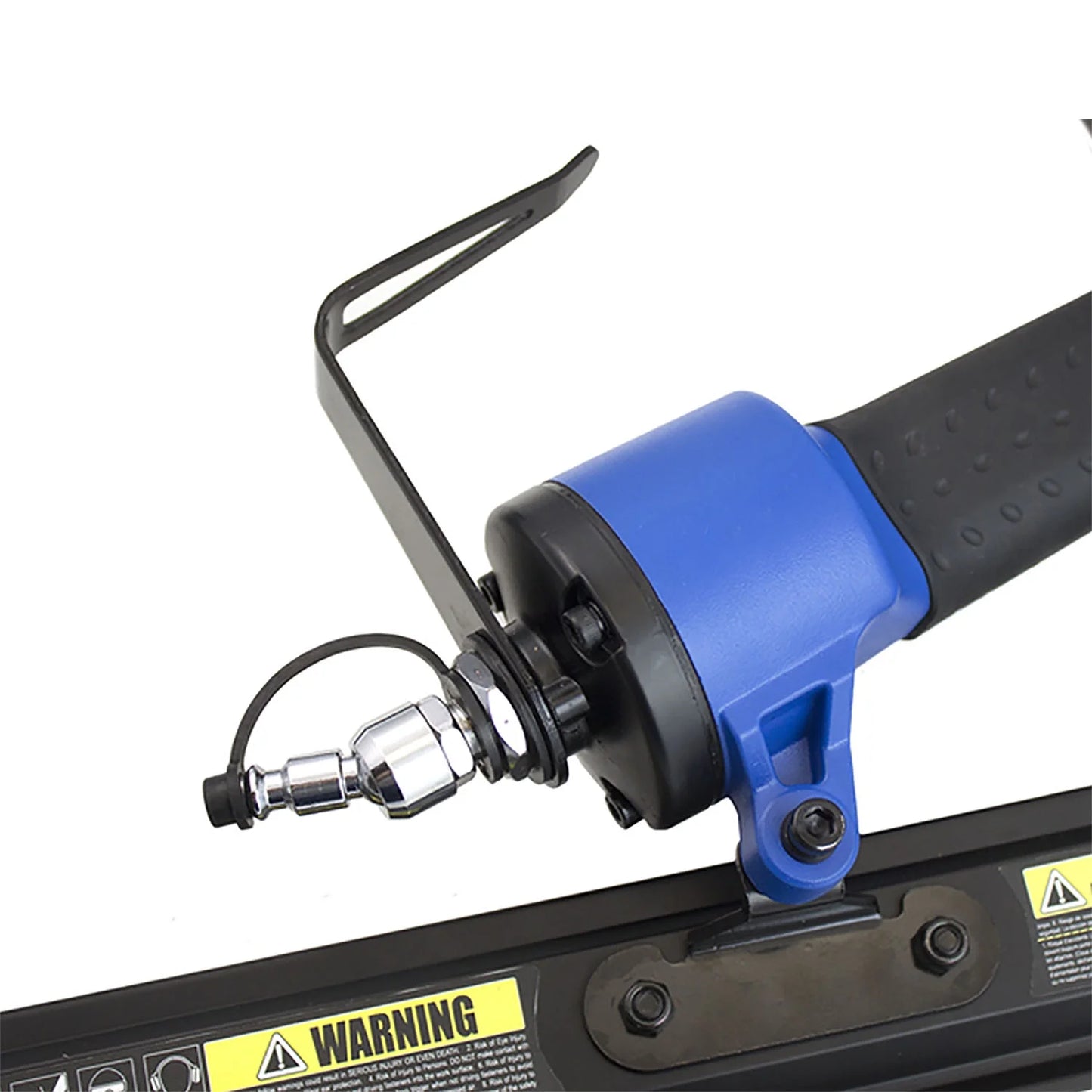 Estwing EFR2190 Pneumatic 21 Degree 3-1/2" Framing Nailer with Adjustable Metal Belt Hook, 1/4" NPT Industrial Swivel Fitting, and Bag