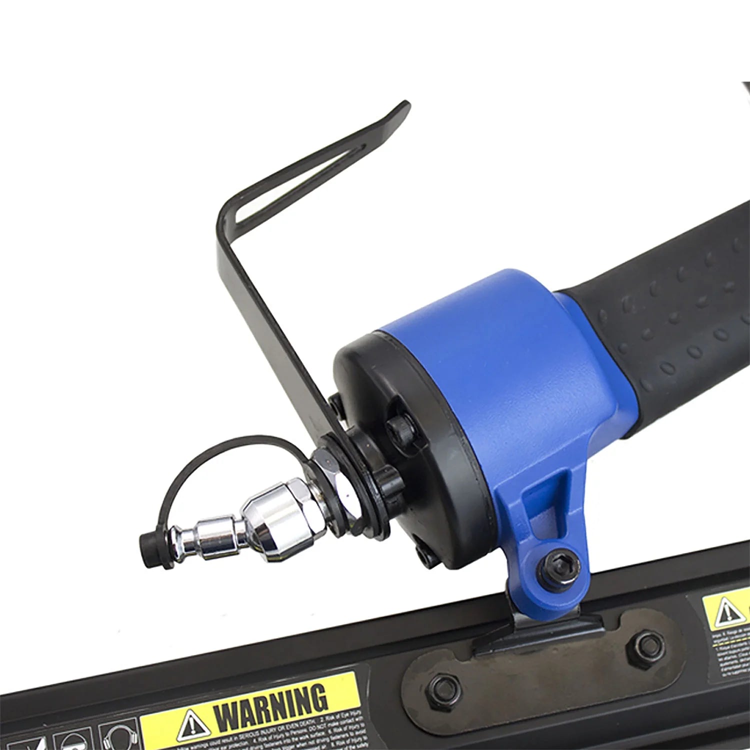 Estwing EFR2190 Pneumatic 21 Degree 3-1/2" Framing Nailer with Adjustable Metal Belt Hook, 1/4" NPT Industrial Swivel Fitting, and Bag