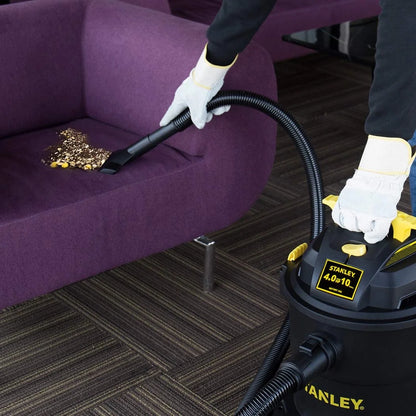 Stanley 10 Gallon 4HP Portable Poly Wet/Dry Vacuum SL18191P