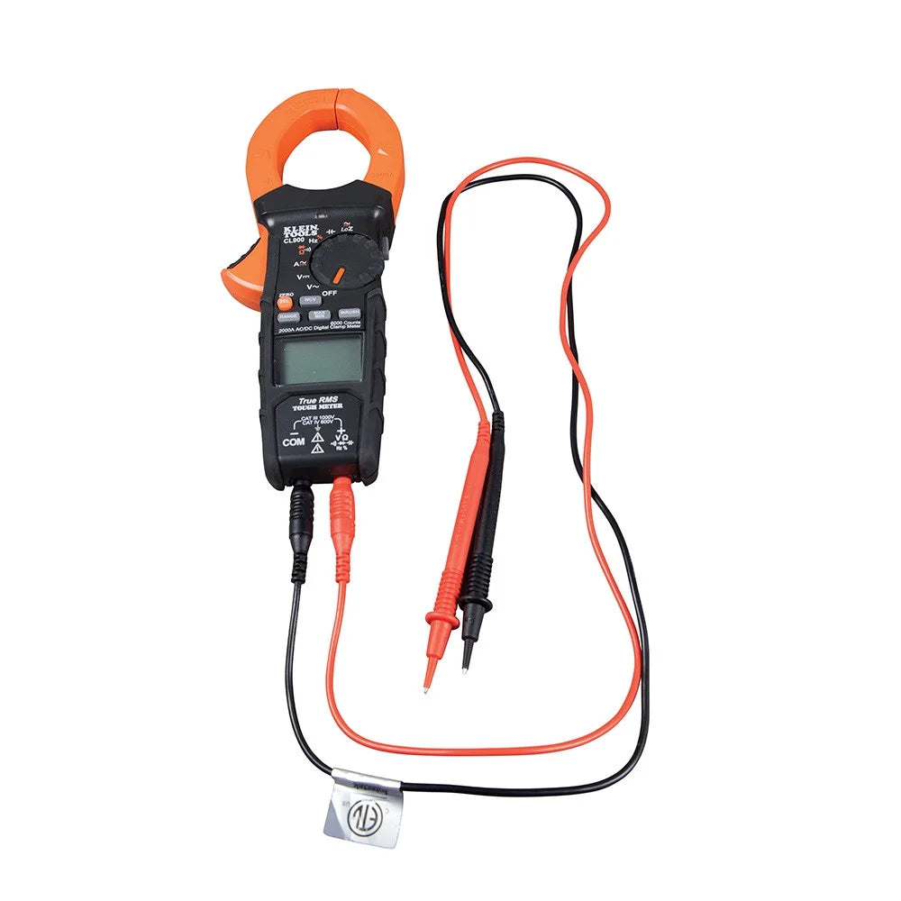 Klein Tools CL900 2000 Amp Digital AC Low Impedance Cordless Auto-Range Clamp Meter Kit