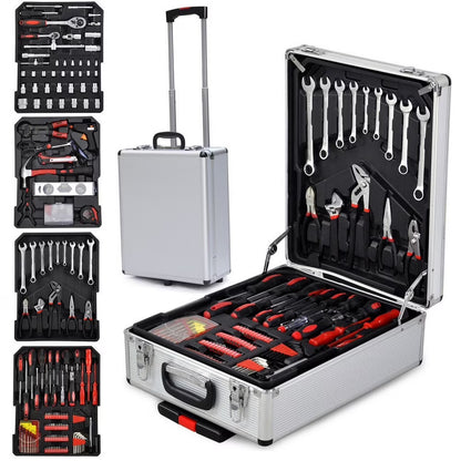 Ktaxon 799 PCS Complete Tool Set Mechanics Wrenches Screwdriver Socket with Trolley Case, Auto Home Repair Kit