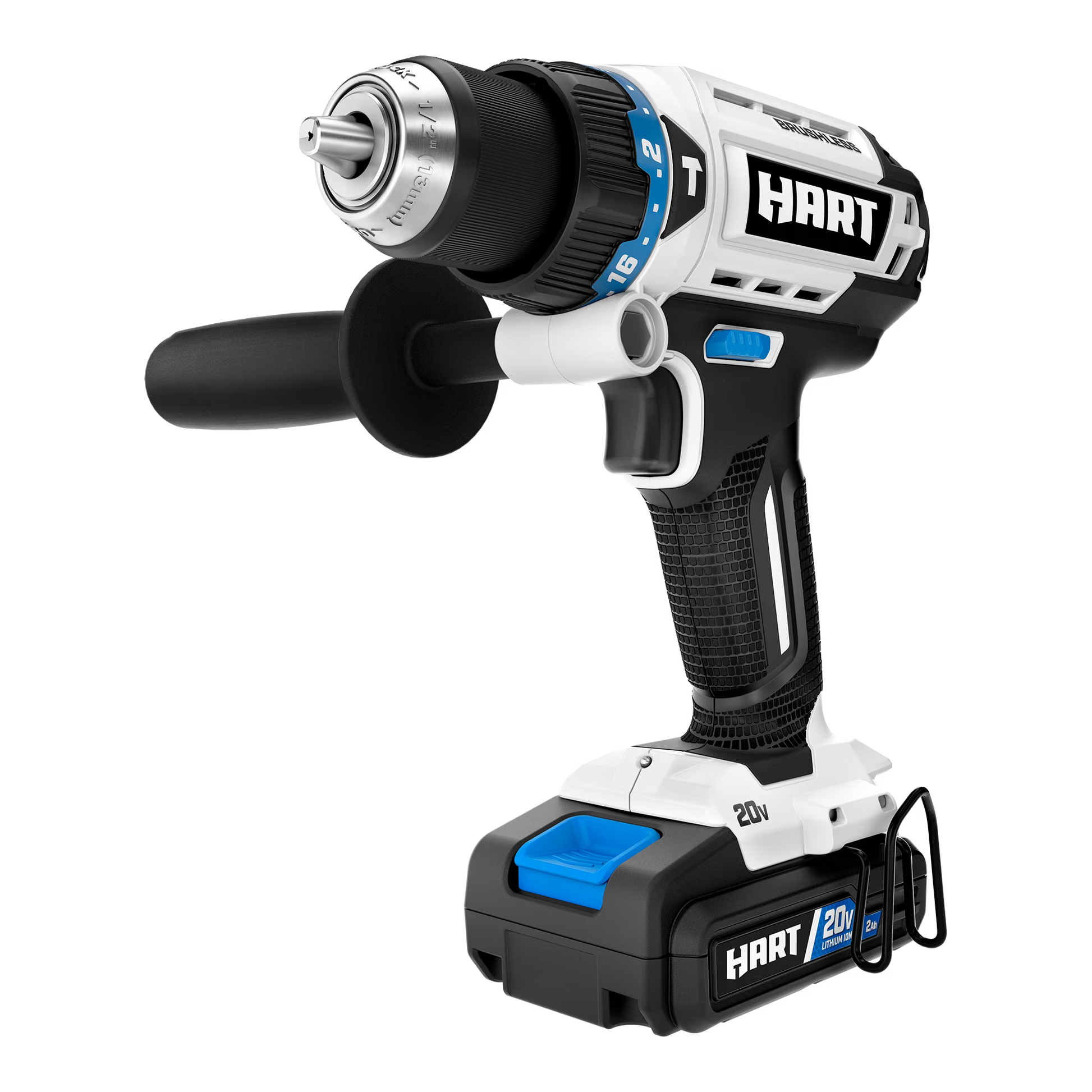 HART 20-Volt Brushless 1/2" Hammer Drill Kit
