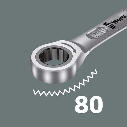 Wera 020022 Joker Ratcheting Combination/Double Open-Ended Wrench Set - 6 Piece