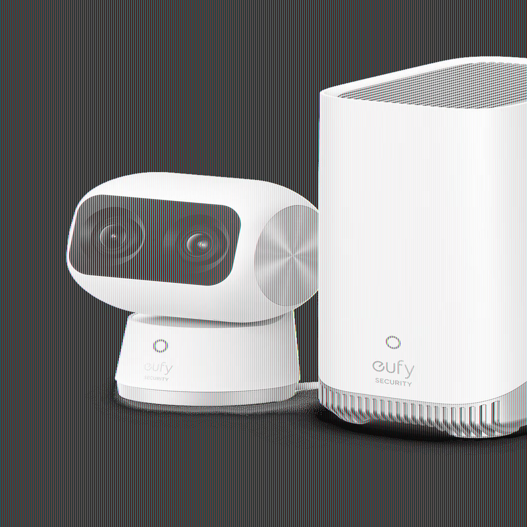 eufy Security Indoor Cam S350, Dual Cameras, 4K UHD Resolution Security Camera with 8? Zoom and 360? PTZ