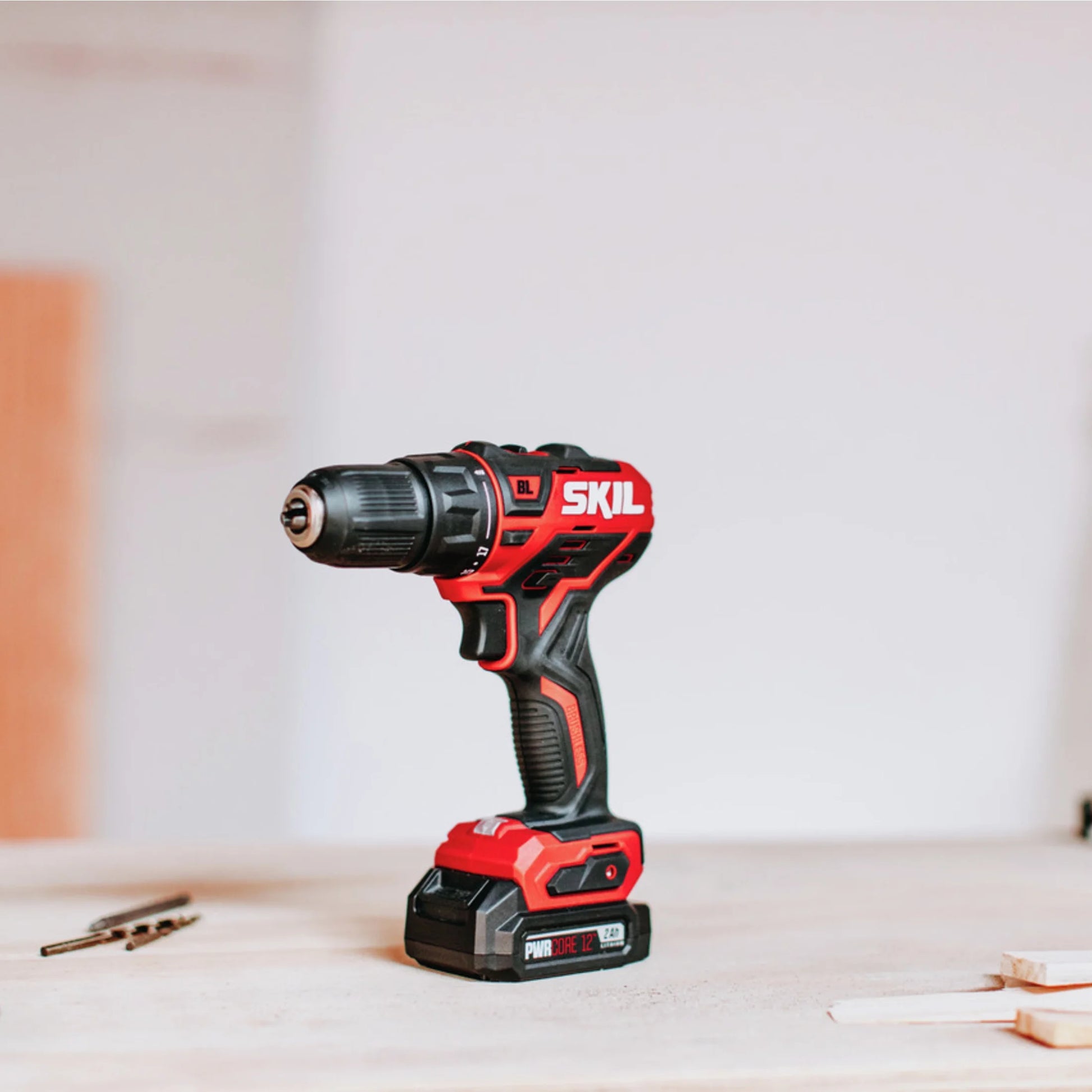 SKIL CB736701 PWR CORE Brushless 12V Drill and Impact Driver Kit with PWR JUMP Charger, Compact Size
