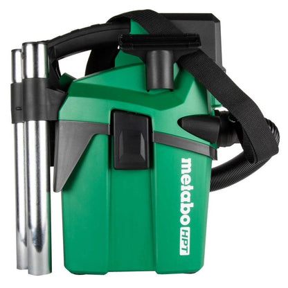 Metabo HPT 18V Cordless Wet/Dry Vacuum, 1.6 Gallon HEPA Filter Vacuum, Powerful 74 CFM Airflow, 8 ft. of Stretchable Hose, Eco and Boost Modes, Lightweight Design, Tool Body Only, RP18DAQ4