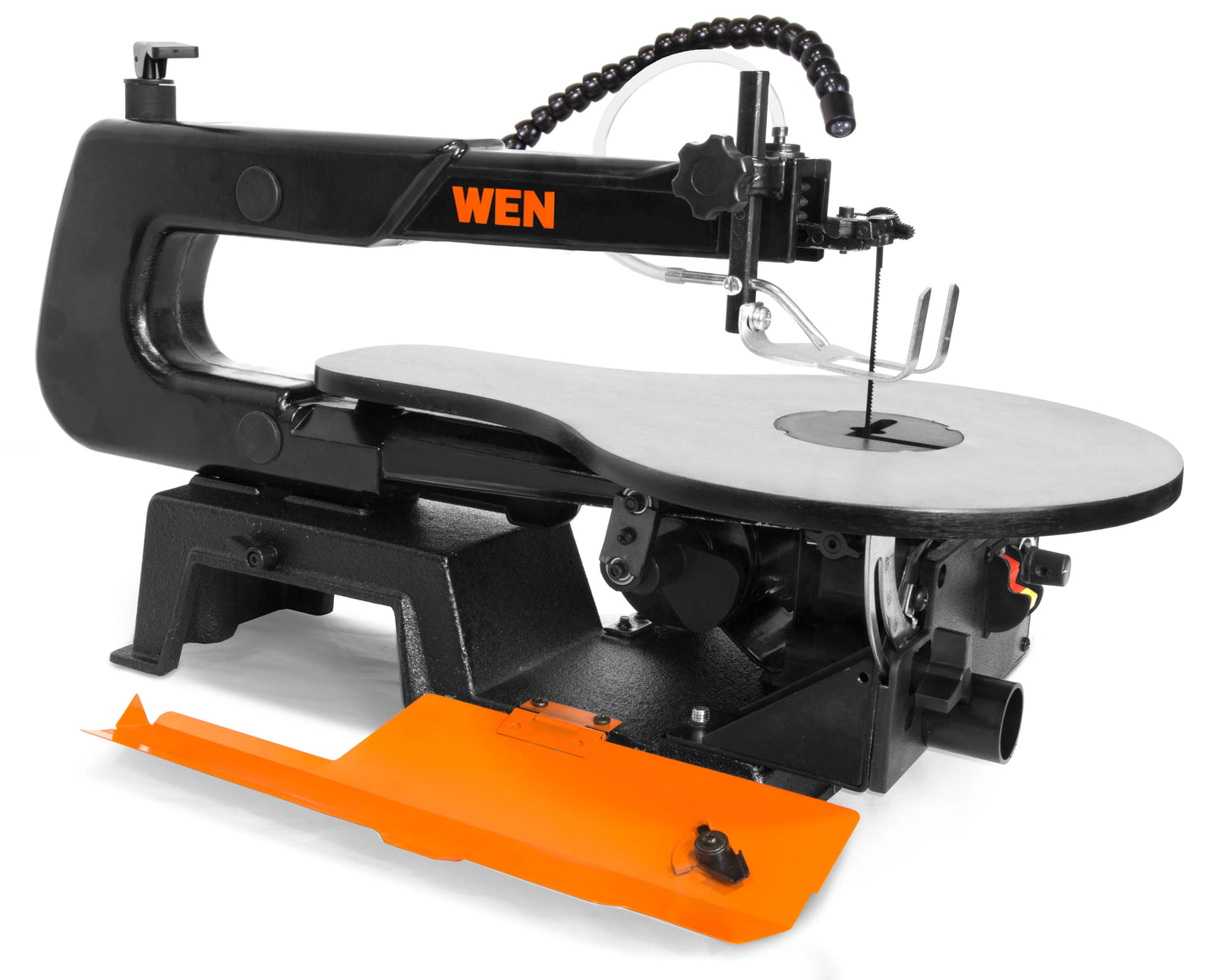 WEN 16-Inch Variable Speed Scroll Saw with Easy-Access Blade Changes and Work Light
