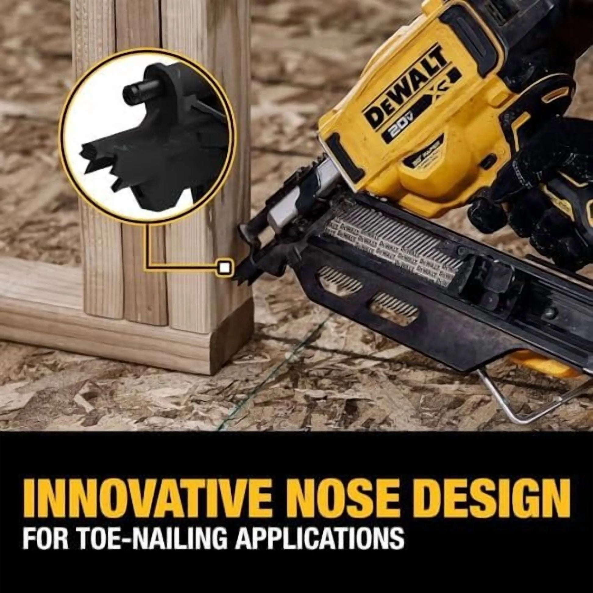 Dewalt DCN930P1 20V MAX Brushless Lithium-Ion 30-Degree Cordless Paper Tape Framing Nailer Kit 5 Ah