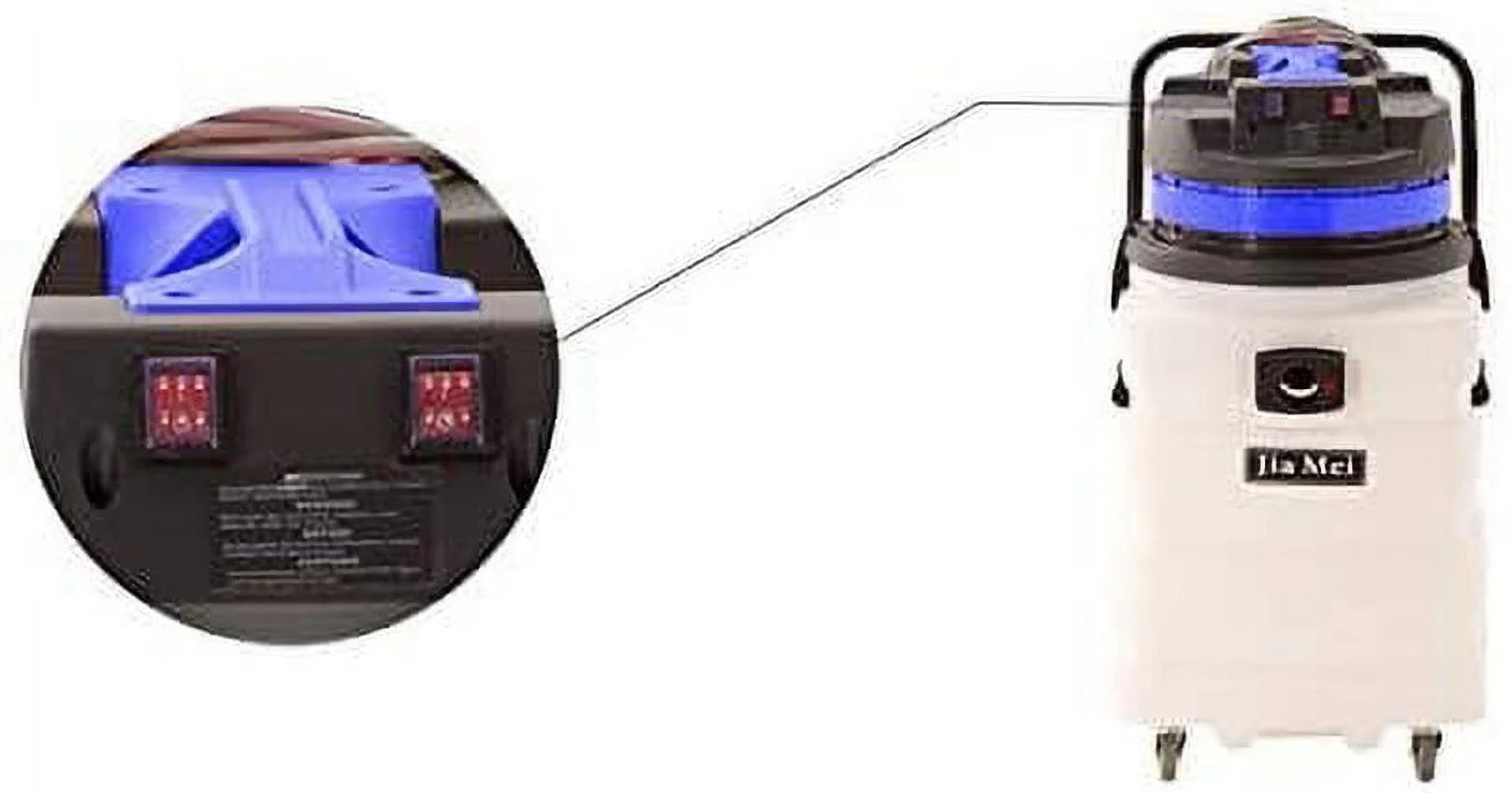 Farag Janitorial 24 Gallon, Wet/Dry Vacuum Cleaner, White with Accessories Included
