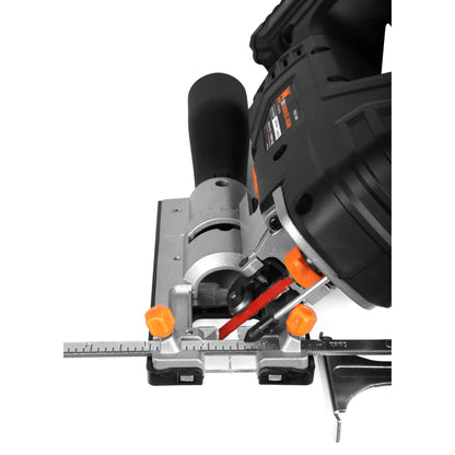 WEN 20V Max Cordless Brushless Jigsaw with 4.0 Ah Lithium Ion Battery and Charger