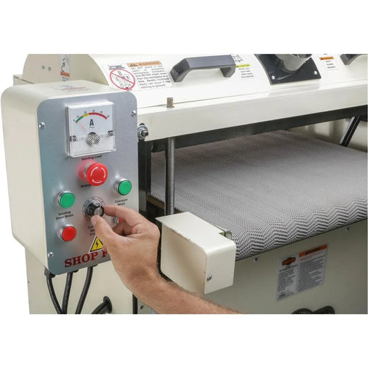 Shop Fox W1678 5 Horsepower 26 Inch Powder Coated Finish Drum Sander, White