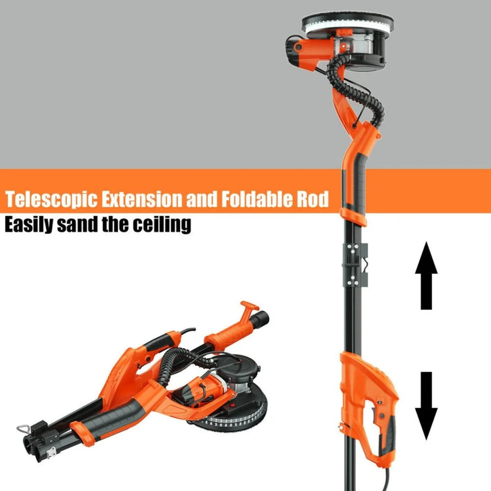 GVN Electric Foldable Drywall Sander 750W Variable Speed