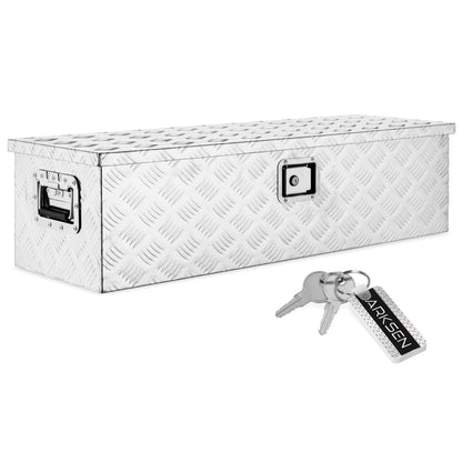 ARKSEN 33" Trailer Truck Pickup Aluminum Tongue Storage Tool Box, Silver