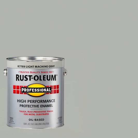 2 Pack, Light Machine Gray (400 Voc), Rust-Oleum Professional High Performance Gloss Protective Enamel Paint- Gallon