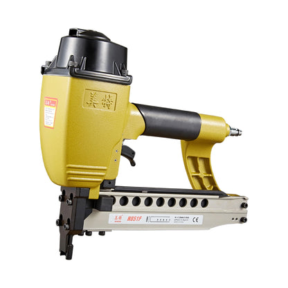 meite N851F Pneumatic Staple Gun 16 Gauge 7/16" Crown Sequential Nailing, Uses 16 GA 7/16-Inch Staples (1-Inch to 2-Inch)