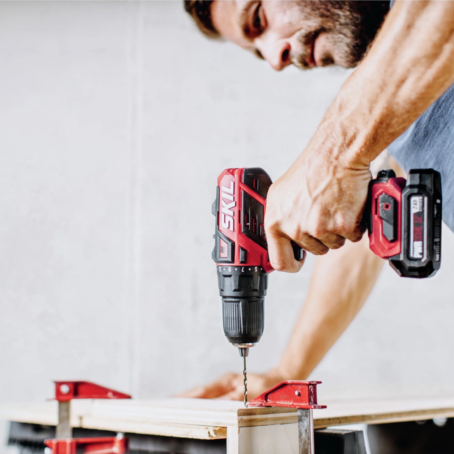 SKIL CB736701 PWR CORE Brushless 12V Drill and Impact Driver Kit with PWR JUMP Charger, Compact Size