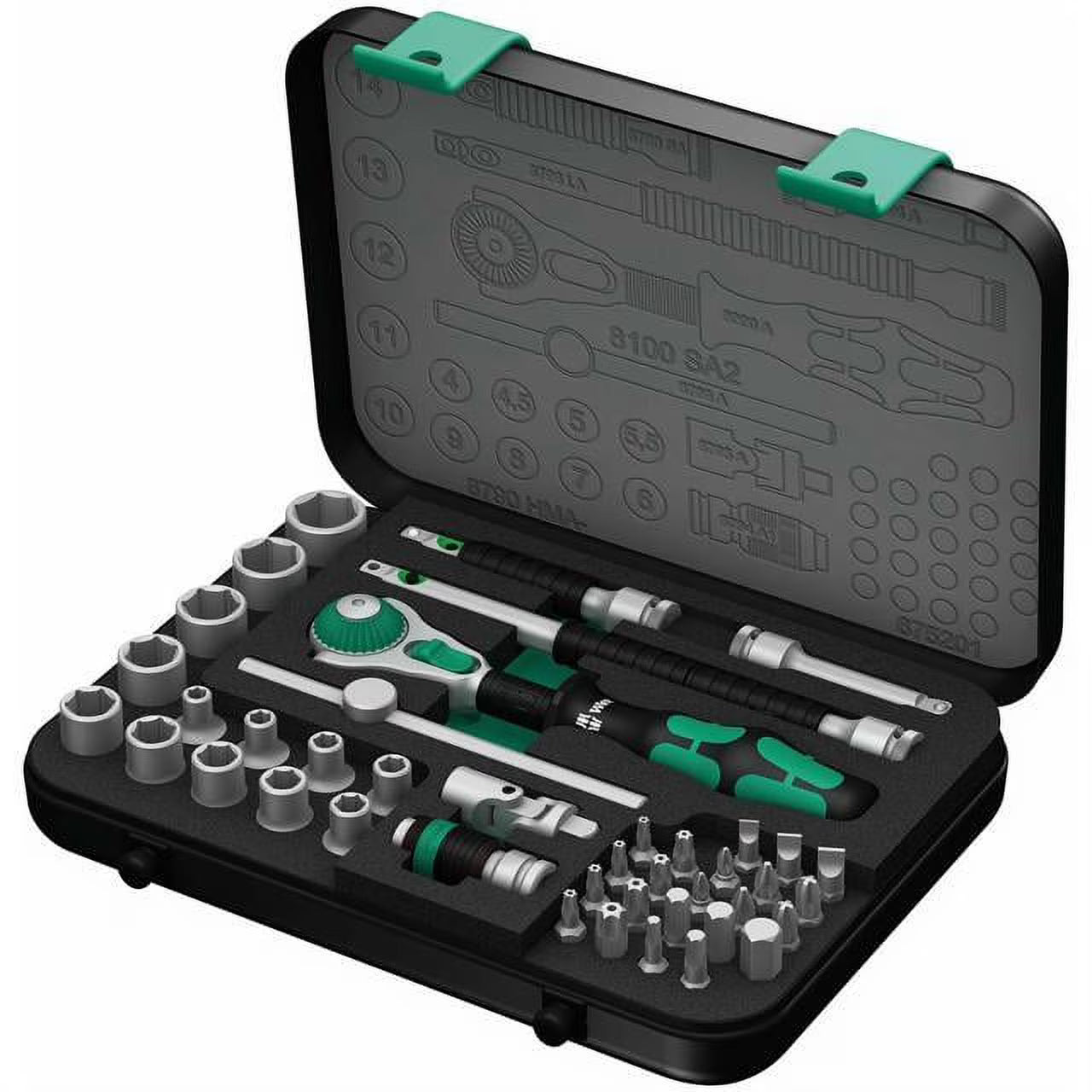 Wera Metric 1/4" Drive Speed Ratchet Set 42-Piece Set
