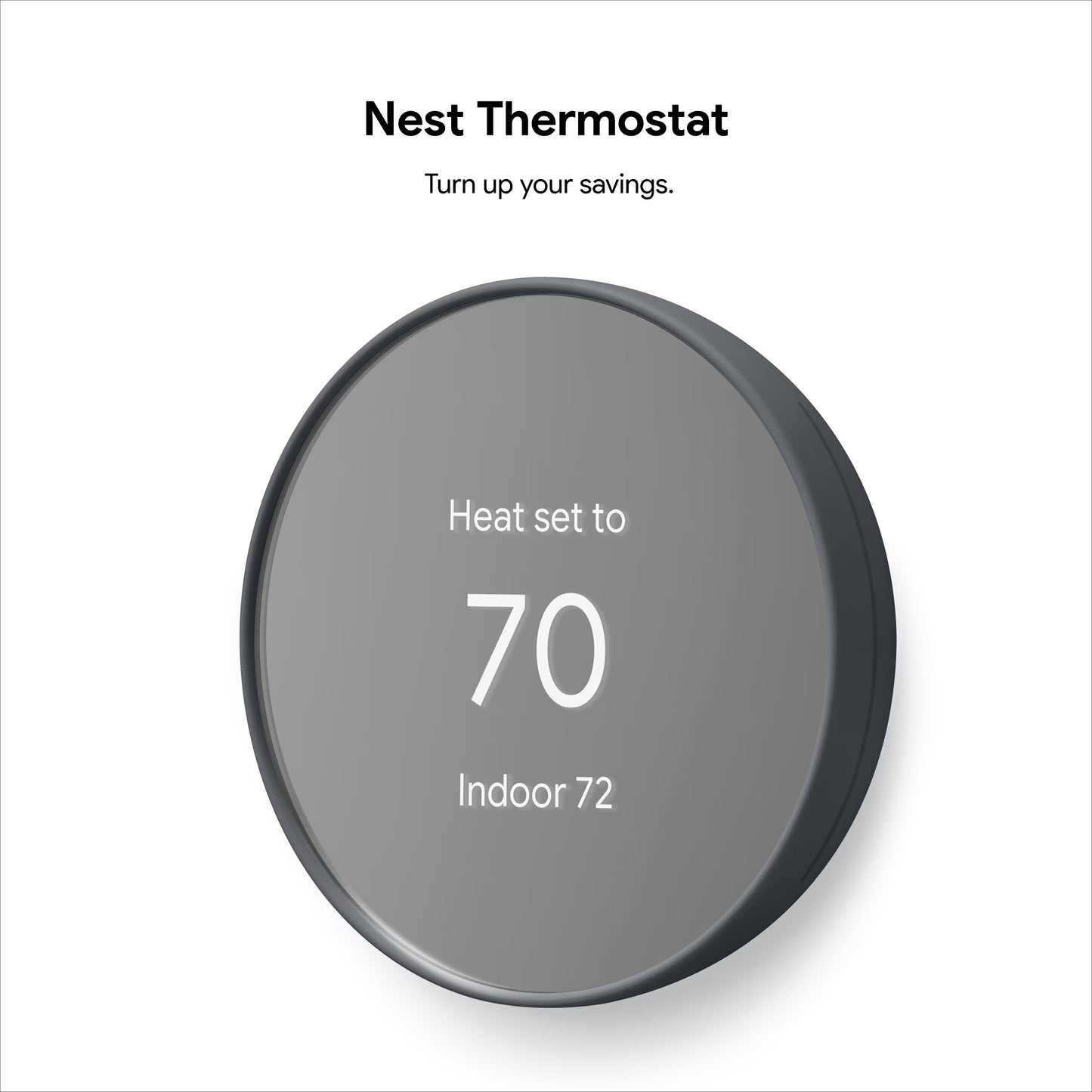 Google Nest Thermostat - Smart Programmable Wi-Fi GA01334-US - Snow