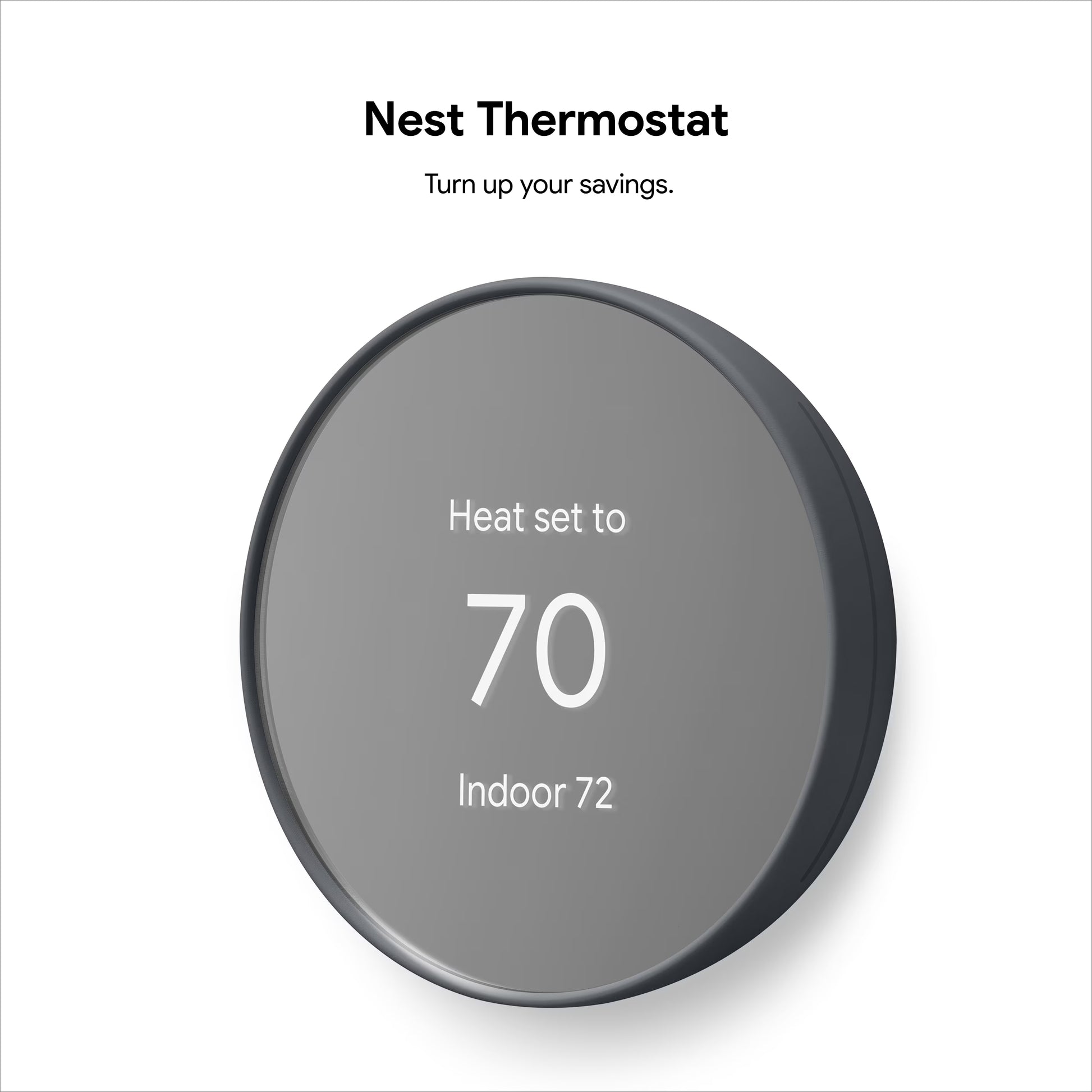 Google Nest Thermostat - Smart Programmable Wi-Fi GA01334-US - Snow