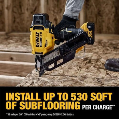 Dewalt DCN930P1 20V MAX Brushless Lithium-Ion 30-Degree Cordless Paper Tape Framing Nailer Kit 5 Ah