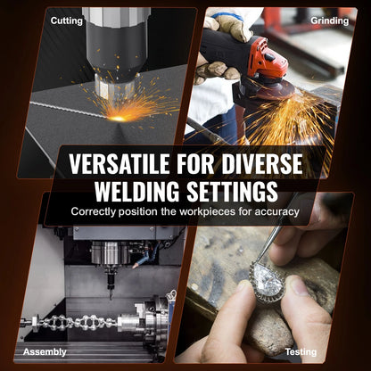 KFFKFF Rotational Welding Stand 50KG, Adjustable 0-90? Welding Turntable 0.5-6RPM 120W, Equipped with 12.4 Inch 3-Jaw Lathe Chuck & Welding Torch Support for Cutting, Grinding, Assembly, Testing