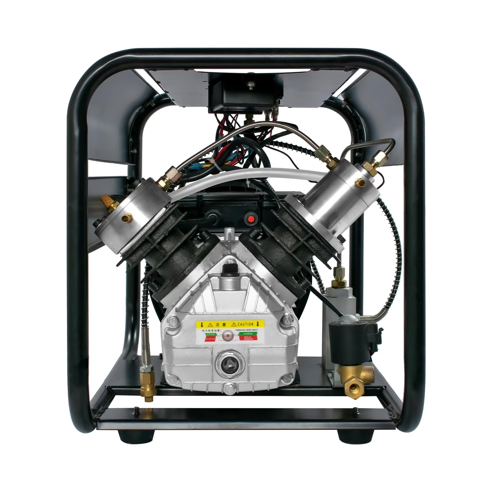 TUXING 4500Psi Pcp Air Compressor Double Cylinder High Pressure Air Compressor Auto Stop and Auto Purge for PCP Rifle Tank Gas Scuba Filling 110V TXED013