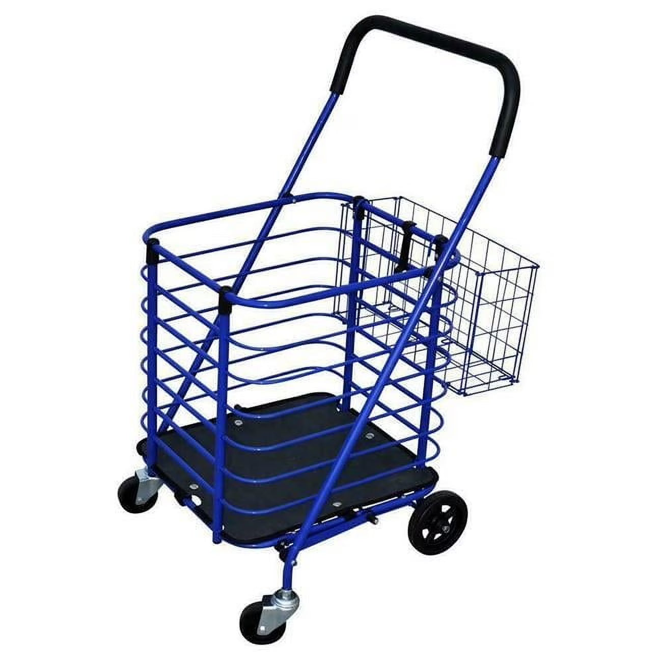 Milwaukee Hand Truck DCSC34 Economy Shopping Cart, Blue