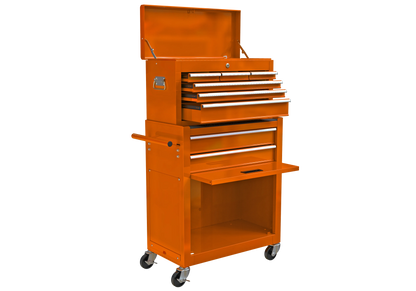 High Capacity Rolling Tool Chest with Wheels and Drawers, 8-Drawer Tool Storage Cabinet