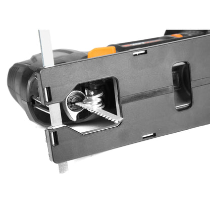 WEN 20V Max Cordless Brushless Auto-Speed Jigsaw with 4.0Ah Lithium Ion Battery and Charger