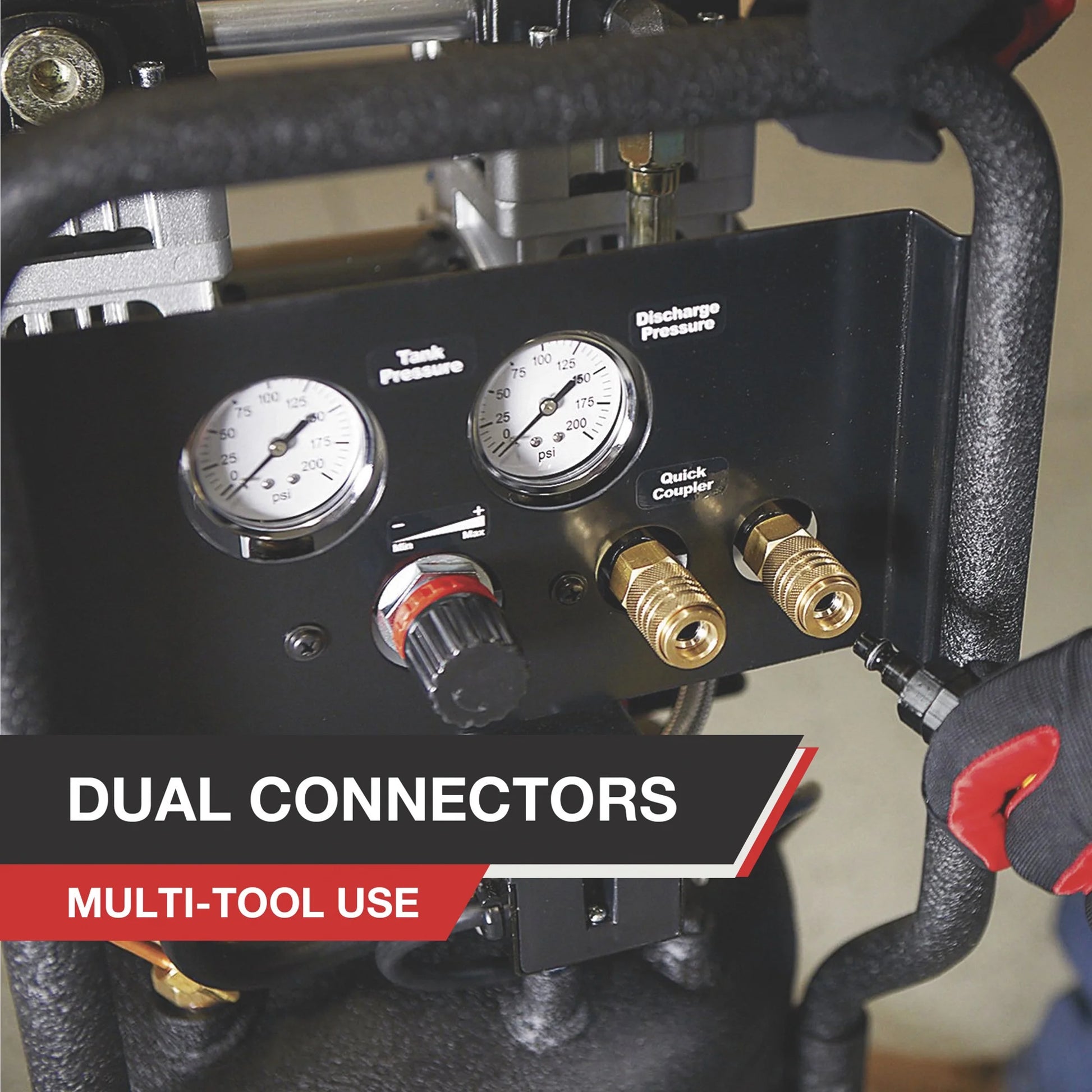 NorthStar Portable Quiet Electric Air Compressor, 1.5 HP, 8-Gallon, 4 CFM @ 90 PSI