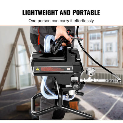 KFFKFF 950W Electric Stand Paint Sprayer, 3000PSI Efficient Airless Sprayer, Portable Sprayers for Indoor & Outdoor Furniture, Fences, Achieves Smooth & Uniform Coverage