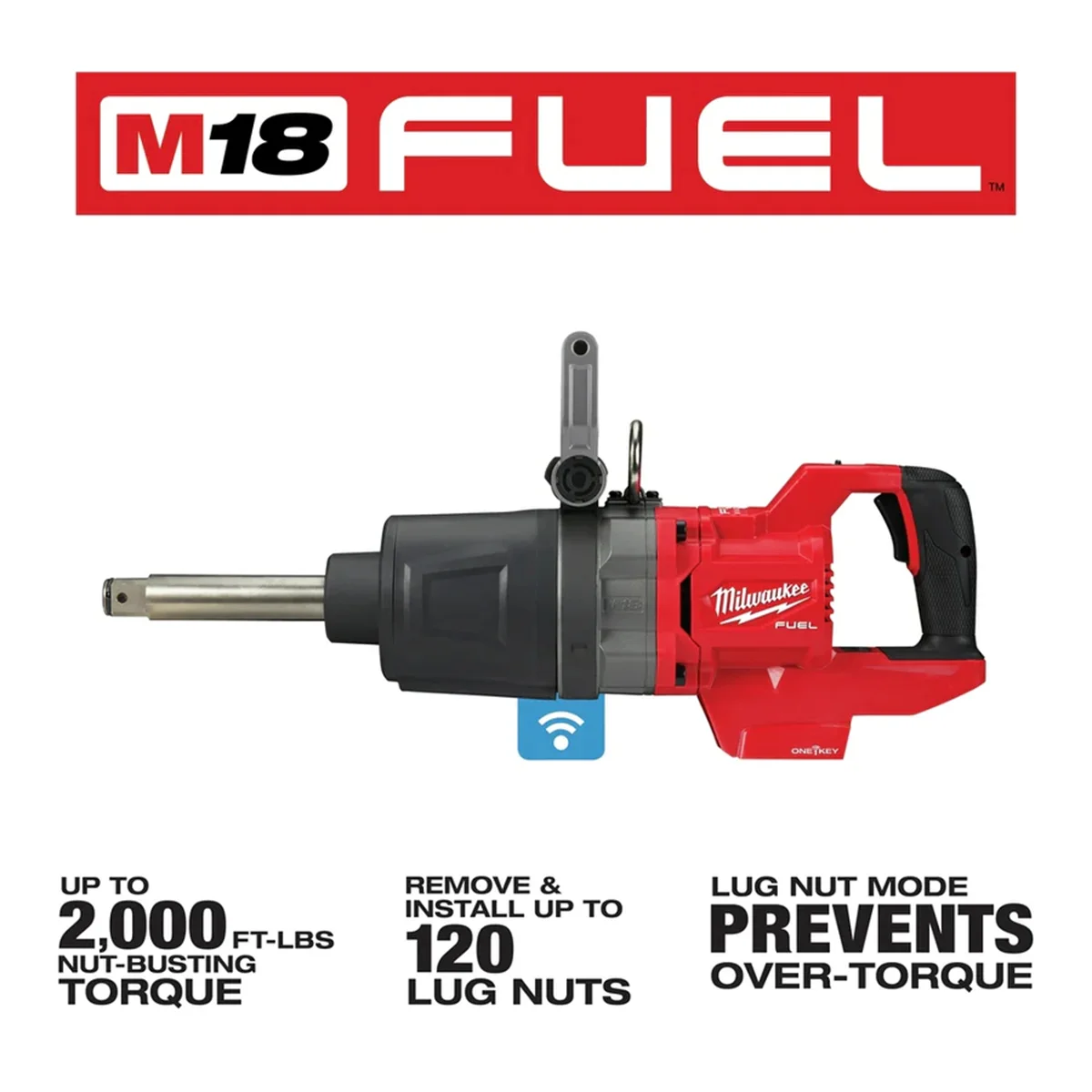 Milwaukee 2869-20 18V, Cordless Impact Wrench 12Ah, 4-Speed