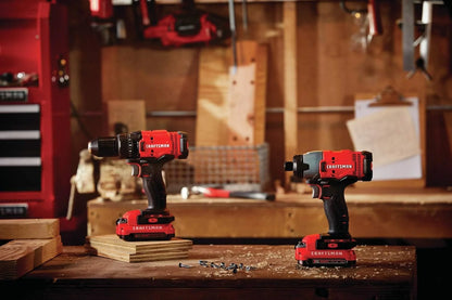 Powerful Cordless Drill and Impact Driver Combo Kit with LED Lights