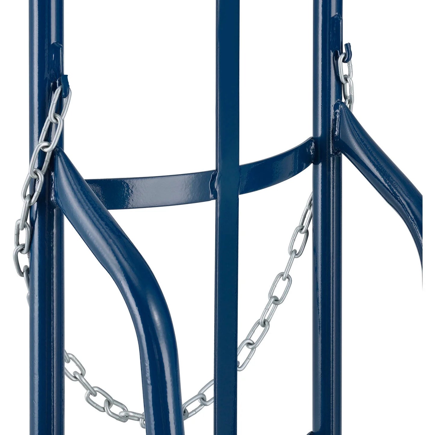 Single Cylinder Hand Truck with Curved Handle, 10" Semi-Pneumatic Wheels, 500 Lb. Cap, 47"H