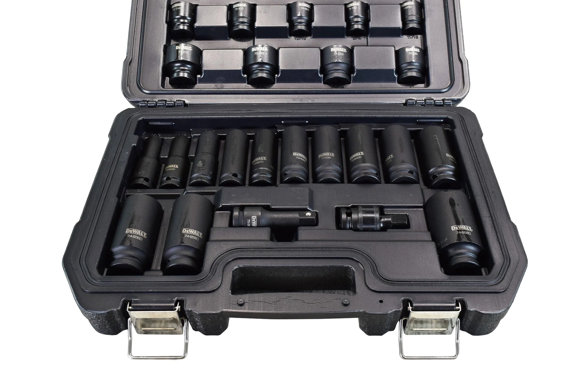 Dewalt Dwmt19244, 1/2-inch Oxide Finish Impact Socket Wrench & Set, 28 Pieces