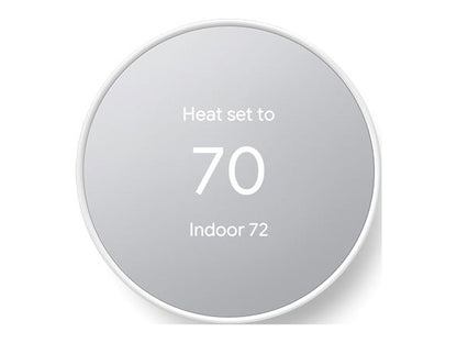 Google Nest Thermostat - Smart Programmable Wi-Fi GA01334-US - Snow