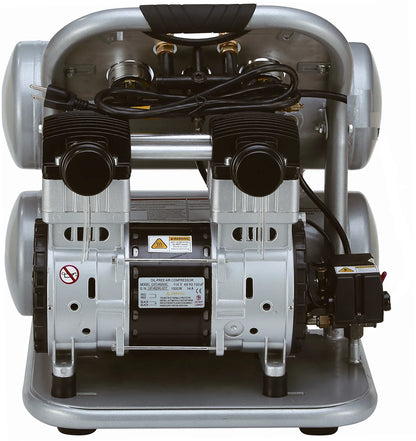 California Air Tools 4620AC-22060 Ultra Quiet & Oil-Free 2.0 Hp, 4.0 Gal. Aluminum Twin Tank Air Compressor (220V 60HZ)