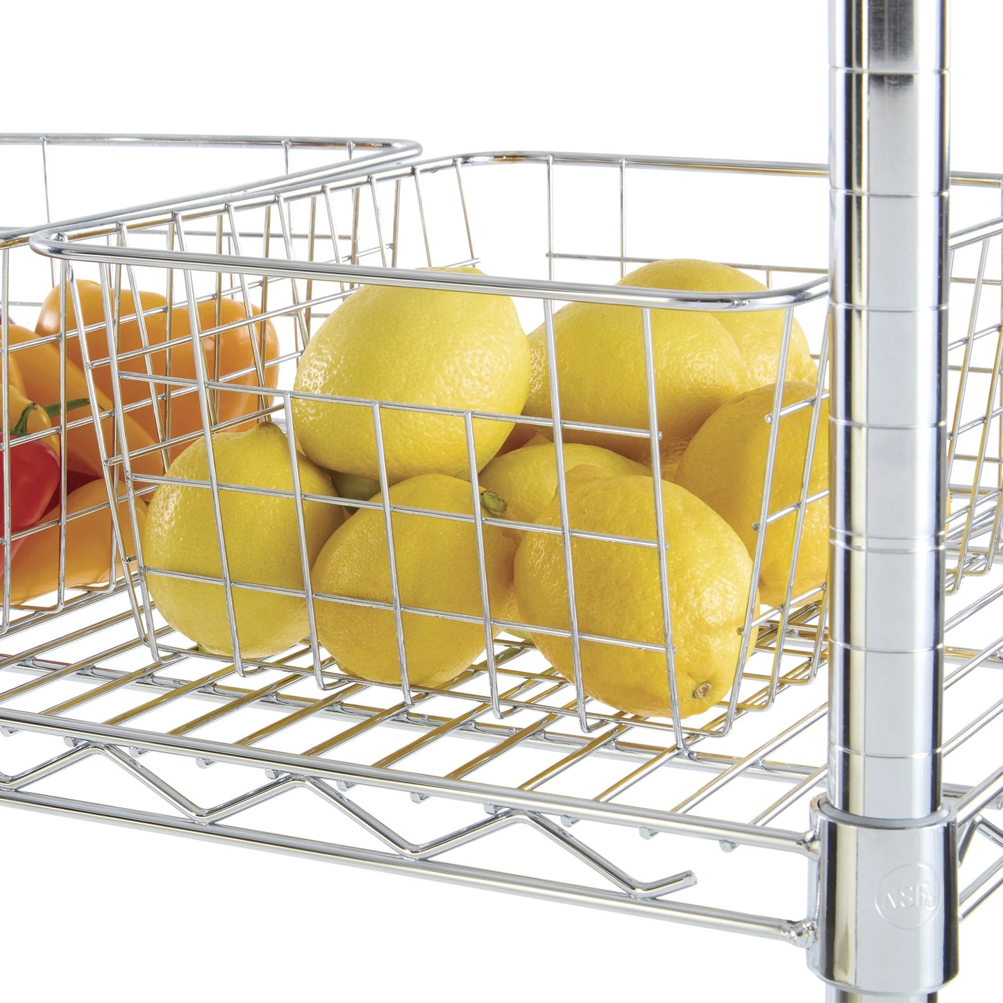 Hyper Tough 5-Tier Multipurpose Wire Shelving Rack, Chrome Color, 3000lbs Load Capacity