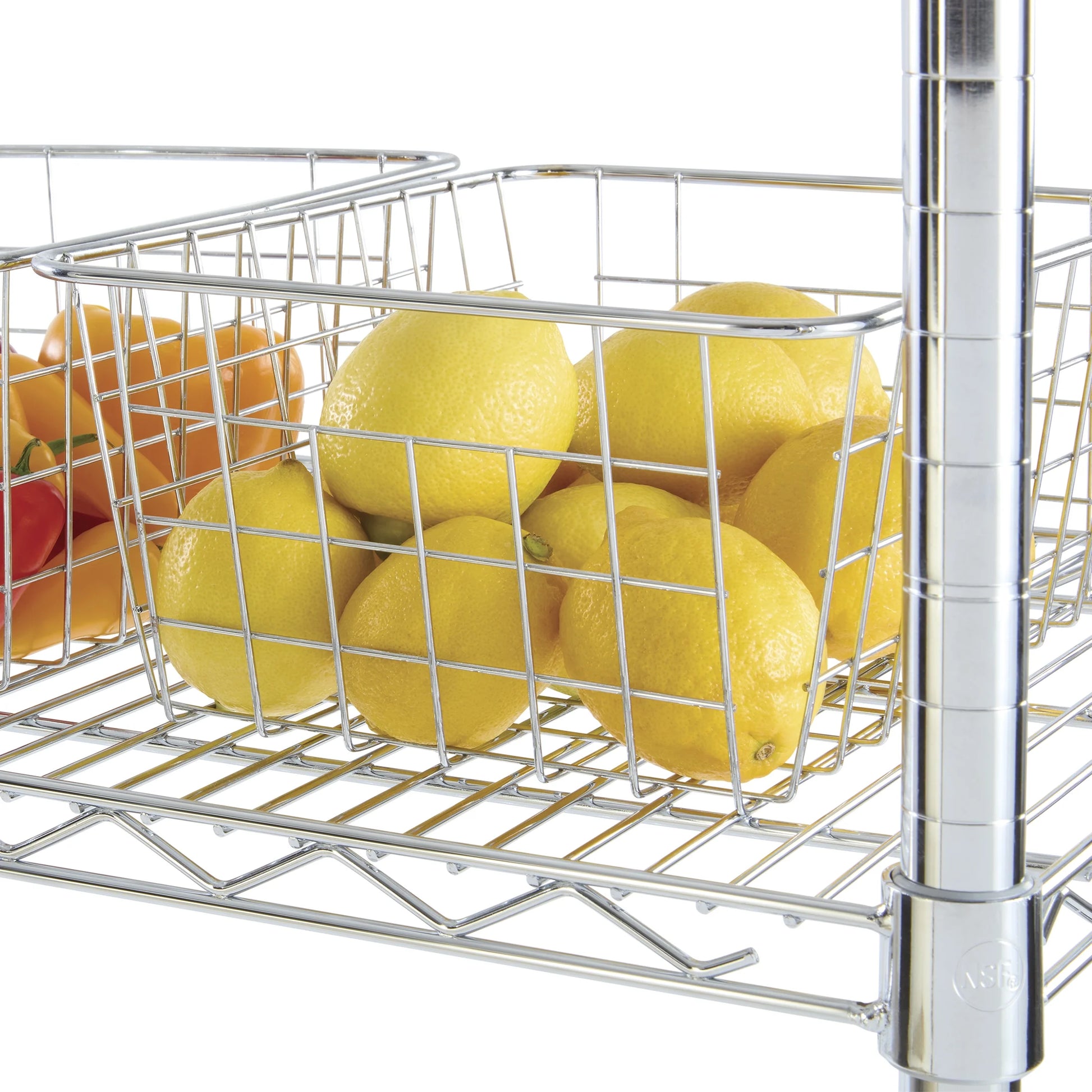 Hyper Tough 5-Tier Multipurpose Wire Shelving Rack, Chrome Color, 3000lbs Load Capacity