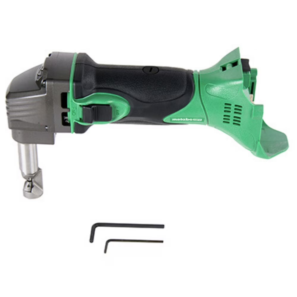 Metabo HPT 18V MultiVolt Cordless Nibbler | Tool Only - No Battery | For Ribbed Metal Panels | 180 Degree 3-Stop Die Holder | CN18DSLQ4